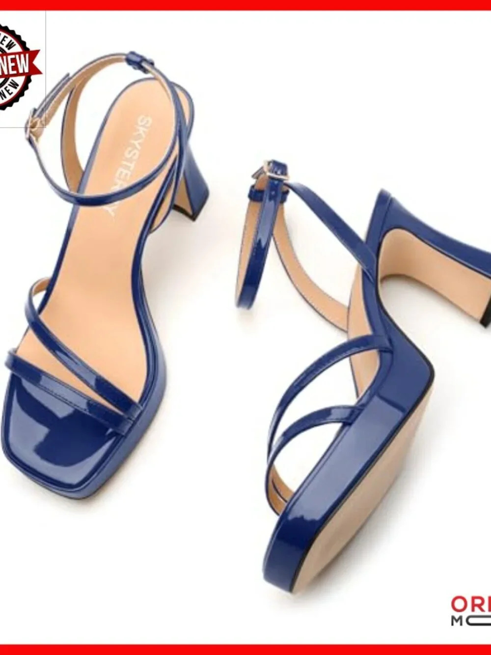Strappy Platform Heels Chunky Block High Heel Sandals Wedding Prom 3 Inch